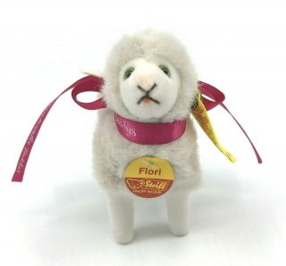 Steiff Flori Sheep Plush 11cm 4in ID Button Tags 1978 - 87 Vintage 3