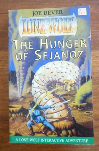 Joe Dever Lone Wolf 28 The Hunger Of Sejanoz Pb Rare 1998 1st Print