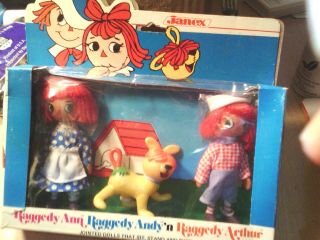 Raggedy Ann & Andy,  Vintage Collectable Characters,  Kids Dolls Toy
