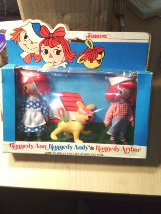 Raggedy Ann & Andy,  Vintage Collectable Characters,  Kids Dolls Toy 2