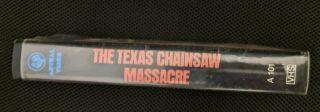 Texas chainsaw massacre Rare Astral VHS Clamshell Horror 2