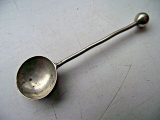 Antique Victorian 1899 Sterling Silver Hallmarked Open Salt Mustard Spoon