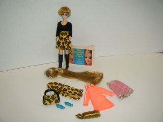 Vintage Topper Dawn Doll Head To Toe Longlocks & Wiglet Extra Clothes Booklet