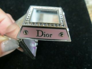 Christian Dior Couture Pink Princess Makeup Ring Compact With Jewels Rare Find