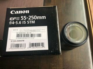 Canon EF - S 55 - 250mm F4 - 5.  6 IS STM Lens for Canon SLR Cameras - rarely 2