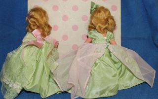 Two Vintage Nancy Ann Bisque Storybook Dolls,  Seasons Series,  Spring 90 2