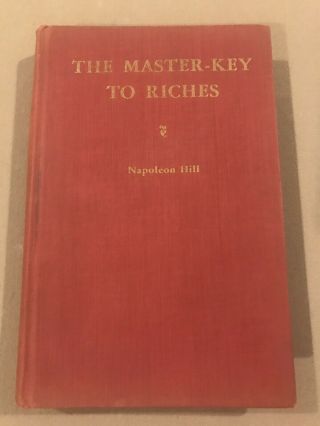 Signed By Napoleon Hill - Rare - The Master - Key To Riches 1945