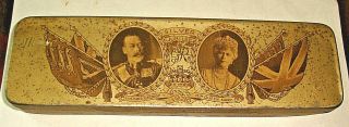 1935 George V & Queen Mary Silver Jubilee Wilkins Toffee Tin,  Ince - In - Makerfield