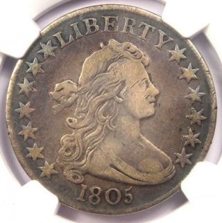 1805 Draped Bust Half Dollar 50c O - 112 - Ngc Vf Details - Rare Certified Coin