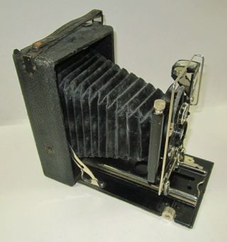 Antique Ibsor DRP Folding Camera 3 - 1/2 by 4 - 1/2 3
