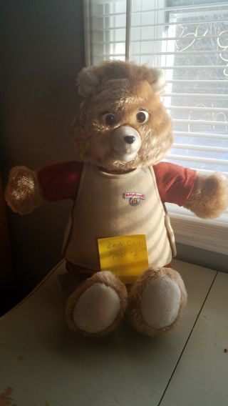 Vintage 1985 2nd Gen Teddy Ruxpin Bear Animated Talking Toy