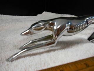 ULTRA RARE 1933 - 1934 FORD GREYHOUND HOOD ORNAMENT,  STAND TAIL V - 8 2
