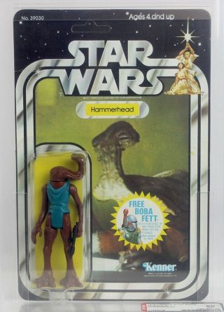 1978 Vintage Kenner Star Wars 20 Back - G Hammerhead Afa 80 11688536