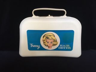 Vintage TRESSY Doll HAIR DRYER with Case Loaded with accessories FUN 2