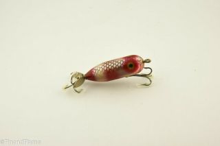 Vintage Tiny Torpedo Spook Silver Foil Insert Antique Fishing Lure