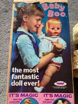 Vintage 1965 BABY - BOO 21” Doll w/ box by Topper Toys - De Luxe Reading Corp 1813 3