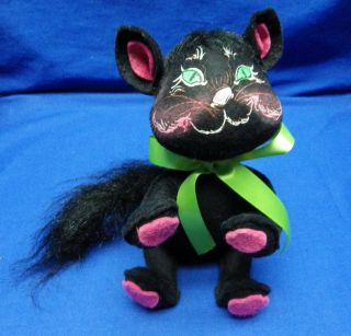 Vintage Annalee Halloween 8 " Black Cat 1992