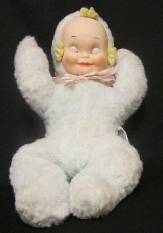 Sleepy Head Musical Vintage Knickerbocker Doll Santa Claus Is Coming To Town