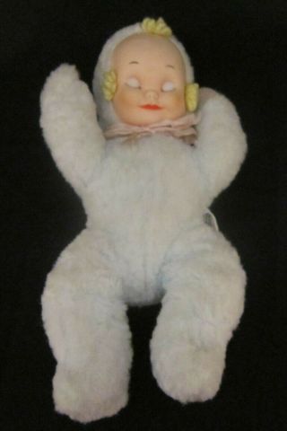 Sleepy Head Musical Vintage Knickerbocker Doll Santa Claus is Coming To Town 3