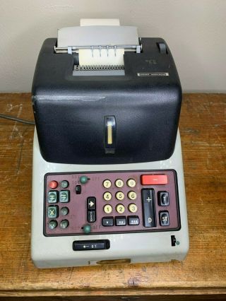 Vintage Olivetti Divisumma 24 Electronic Mechanical Calculator Rare