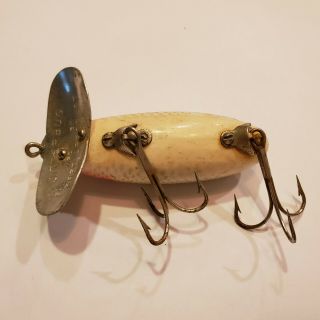 Vintage Fred Arbogast Jitterbug 1940s Fishing Lure Metal Lip Bait 3