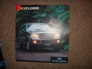 2001 Ford Explorer Australia Brochure Very Rare