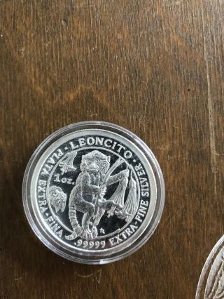 1 Oz Silver Leoncito Coin Royal Silver Company - Incredibly Rare