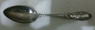 Antique Mount Vernon,  Va,  Sterling Silver Souvenir Spoon,  By Howard Co.