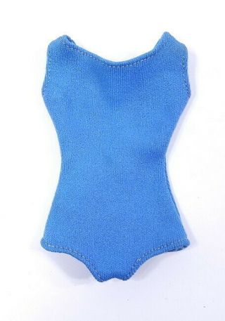 Htf Vintage Barbie Dolls Blue In The Swim Swimsuit