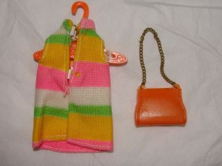 VINTAGE TOPPER DAWN DOLL BRIGHT STRIPES OUTFIT 2