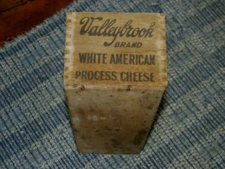 Antique Wooden Valleybrook 5 LB American Cheese Box,  Finger Joined,  Buffalo,  NY 3