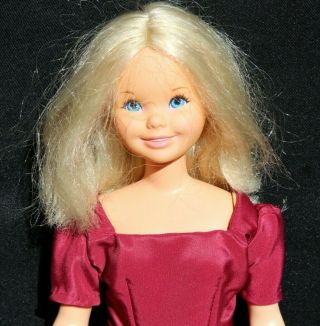 Vintage Supersize 1971 Barbie Doll Blond Hair Blue Eyes 18 " Not
