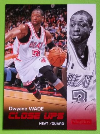 Dwyane Wade 2008 - 09 Skybox Close Ups Ruby Ed 40/50 Miami Heat Rare Sp