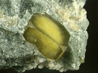 Micro - Crystal Of Rare Narsarsukite – Poudrette Quarry,  Mont Saint - Hilaire
