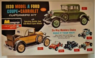 1930 Ford Model A Customizing Kit,  Vintage Monogram 6 In 1,  Pc71