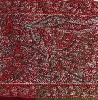 19th Century Victorian Woven Wool Paisley Shawl Fragment 172