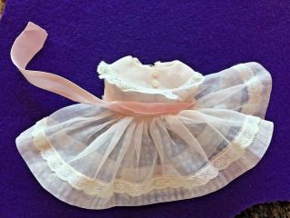 Madame Alexander - Kins Wendy Pink Taffeta Party Dress Vintage Doll Wardrobe
