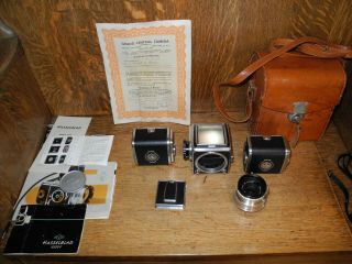 Hasselblad 1000 F Medium Format Film Camera with rare Carl Zeiss 1:28 f=80mm 3