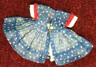 Madame Alexander Kins Doll (3) Dresses w panties & clothes hanger 3