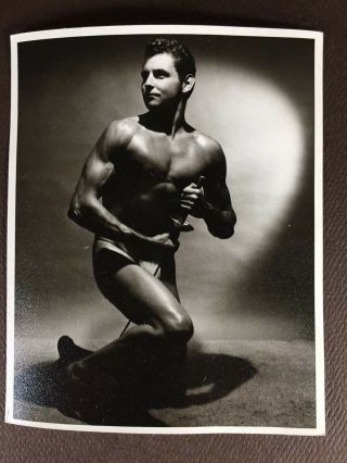 Posing Strap Era Physique,  Male Nude Print,  1960’s 4x5,  Don Whitman