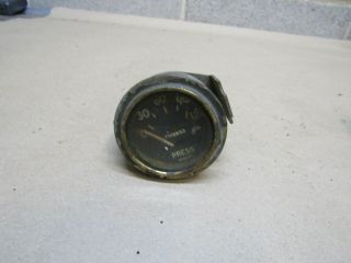 Oil Pressure Gauge Very Early 24v Rare Fits Early M38 Willys Jeep (a14)