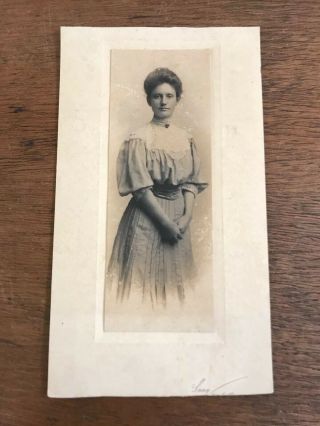 Victorian Antique Cabinet Card Photo Of Pretty Young Lady