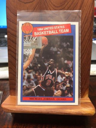 Michael Jordan 1984 Rookie Dream Team Usa Pink Back Missing Link Rare - Oddball