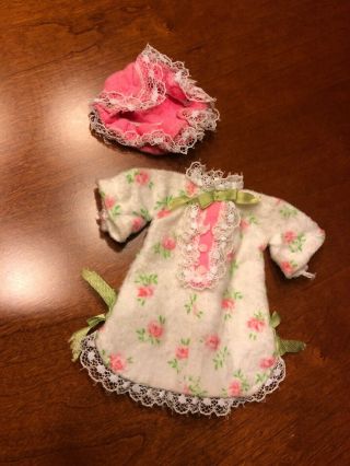 Vintage Mattel Barbie Tutti Nan ‘n Fran Pretty Pairs 1134 Nightgown & Sleep Cap
