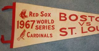 St.  Louis Cardinals vs.  Boston Red Sox 1967 World Series Pennant Vintage Rare 3