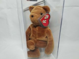 Authenticated Ty Beanie Baby Old Face Of Brown Teddy Rare 1st/1st Gen Tag Mwnmt