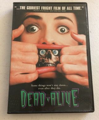 Dead Alive (dvd,  1998,  Unrated Version) Rare,  Oop Peter Jackson Classic