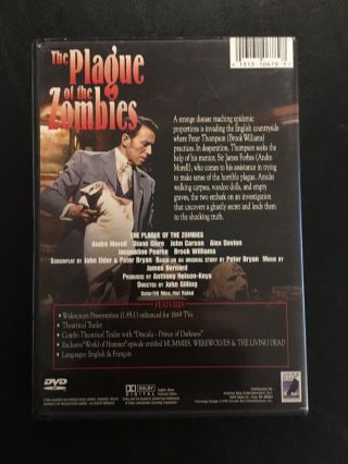 RARE OOP The Plague of the Zombies (Anchor Bay DVD 1999) Hammer Horror 2