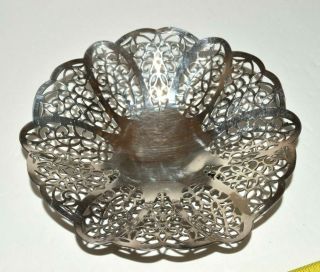 Lovelace International Silver Company Candy Trinket Dish 6 " With Feet Epns 1425