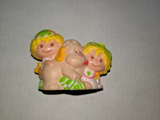Vintage Strawberry Shortcake Lem n Ada w/ Sugar Woofer PVC Mini Figure Smells 2